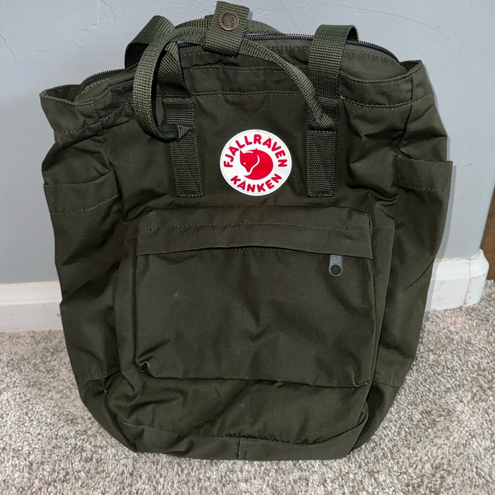 Fjallraven Kanken Tote pack color deep forest - bought 03/2024- smoke free home